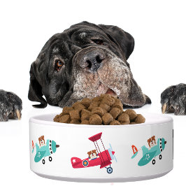 Niedlicher Hundebüt Flugzeuge Funny Animal Fur Bab Napf