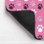 Niedlicher Hundefußdruck Mousepad (Ecke)