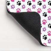 Niedlicher Hundefußdruck Mousepad (Ecke)