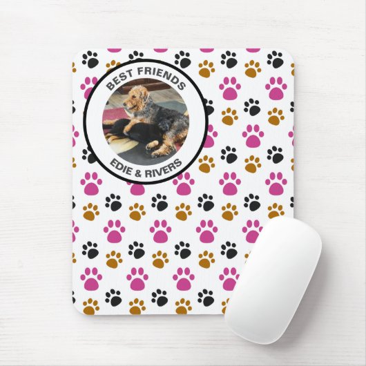 Niedlicher Hundefußdruck Mousepad (Mit Mouse)