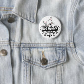 Niedlicher Hundegenosse - Liebhaber von Heimtieren Button (Beispiel)