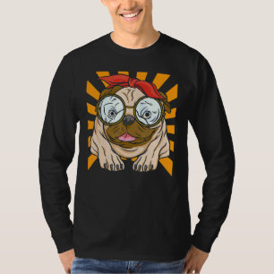 Niedlicher Hundeglasser Mops T-Shirt