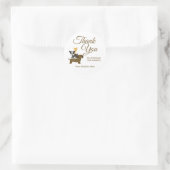 Niedlicher Hundehandel Vielen Dank Runder Aufkleber (Tasche)