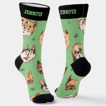 Niedlicher Hundehandskizze Doodle Muster Hundeschl