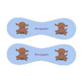 Niedlicher Hundehund - blauer Cartoon Baseball (Paneele)