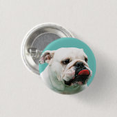 Niedlicher Hundehund Button (Vorne & Hinten)