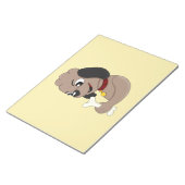 Niedlicher Hundehund Cartoon Notizblock (angewinkelt)