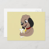 Niedlicher Hundehund Cartoon Postkarte (Vorne/Hinten)