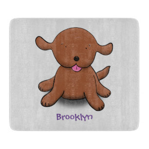 Niedlicher Hundehund Cartoon Schneidebrett