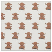 Niedlicher Hundehund Cartoon Stoff (Muster)