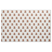 Niedlicher Hundehund Cartoon Stoff (Fat Quarter (45,7 x 55,9 cm))