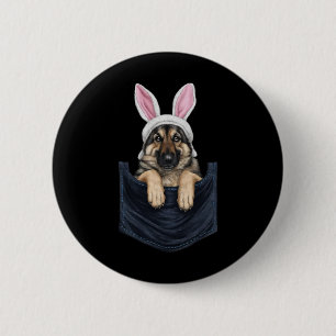 Niedlicher Hundehund in Pocket Easte Button