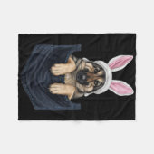Niedlicher Hundehund in Pocket Easte Fleecedecke (Vorderseite (Horizontal))