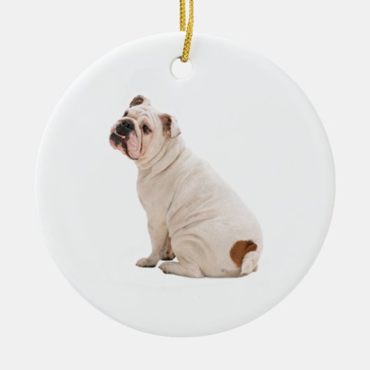 Niedlicher Hundehund Keramik Ornament (Vorne)