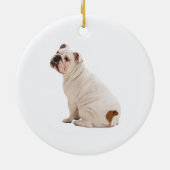 Niedlicher Hundehund Keramik Ornament (Hinten)