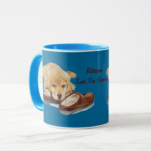 niedlicher Hundehund Tasse (Vorderseite Links)