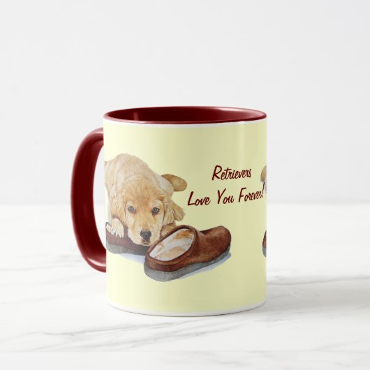 niedlicher Hundehund Tasse (Vorderseite Links)