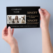 Niedlicher Hundekatzen-Sitzer Haustierzüchter Flyer (Handgriff)