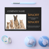 Niedlicher Hundekatzen-Sitzer Haustierzüchter Flyer (Einzeln)