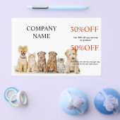 Niedlicher Hundekatzen-Sitzer Haustierzüchter Flyer (Einzeln)