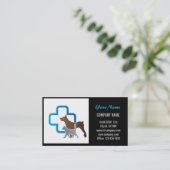 Niedlicher Hundekatzen-Sitzer Haustierzüchter Visitenkarte (Stehend Vorderseite)