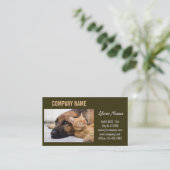 Niedlicher Hundekatzen-Sitzer Haustierzüchter Visitenkarte (Stehend Vorderseite)