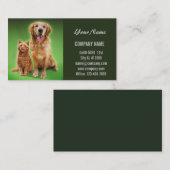 Niedlicher Hundekatzen-Sitzer Haustierzüchter Visitenkarte (Vorne/Hinten)