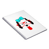 Niedlicher Hundekopf Zeichnend Notizblock (Rechte Seite)