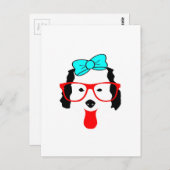 Niedlicher Hundekopf Zeichnend Postkarte (Vorne/Hinten)