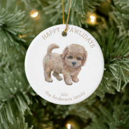 niedlicher Hundekuchen Keramik Ornament