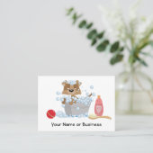 Niedlicher Hundekuchen Visitenkarte (Stehend Vorderseite)