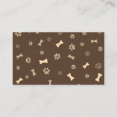 Niedlicher Hundeliebhaber Visitenkarte (Rückseite)