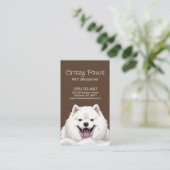 Niedlicher Hundeliebhaber Visitenkarte (Stehend Vorderseite)