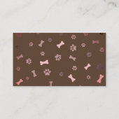 Niedlicher Hundeliebhaber Visitenkarte (Rückseite)