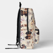 Niedlicher Hundepfirsich Bedruckter Rucksack (Links)