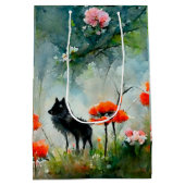 Niedlicher Hundeschenkbeutel Mittlere Geschenktüte (Rückseite)