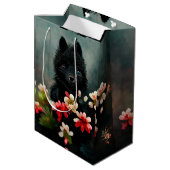 Niedlicher Hundeschenkbeutel Mittlere Geschenktüte (Rückseite Schrägansicht)