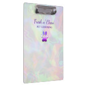 Niedlicher Hundeschleifservice Pfosten Druckkurve Klemmbrett (Rechts)