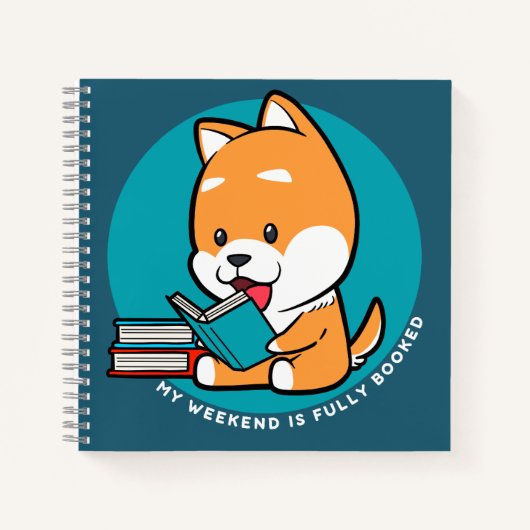 Niedlicher Hundeschluss Notizblock (Vorderseite)