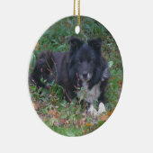 Niedlicher Hundeschmuck Keramikornament (Rechts)