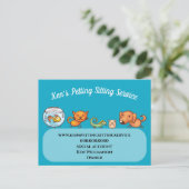 Niedlicher Hundesdienst Postkarte (Stehend Vorderseite)