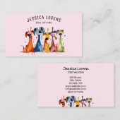 Niedlicher Hundesitz, Haustier-Groomer, Tierarzt,  Visitenkarte (Vorne/Hinten)