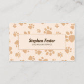 Niedlicher Hundetrainerservice Visitenkarte (Rückseite)