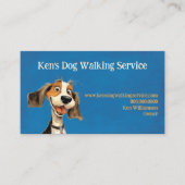 Niedlicher Hundewandern Visitenkarte (Vorderseite)