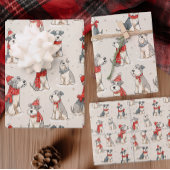 Niedlicher Hundeweihen Geschenkpapier Set