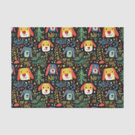 Niedlicher Hundeweihen Seidenpapier