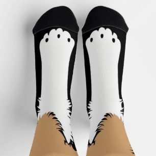 Niedlicher Hundewelpe Feet Pfote Socken