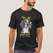 Niedlicher Hundewelpen-Besitzer Gay Lesbian LGBT T-Shirt (Vorderseite)