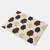 Niedlicher Hundewelpen Fußmatte (Schrägansicht)