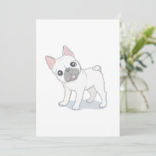 Niedlicher Hundewelpen Geschenk für Hundeliebhab Feiertagskarte